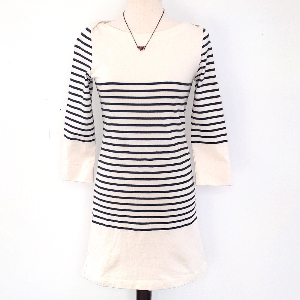 Anthropologie Allihop Striped Knit Sweater Dress